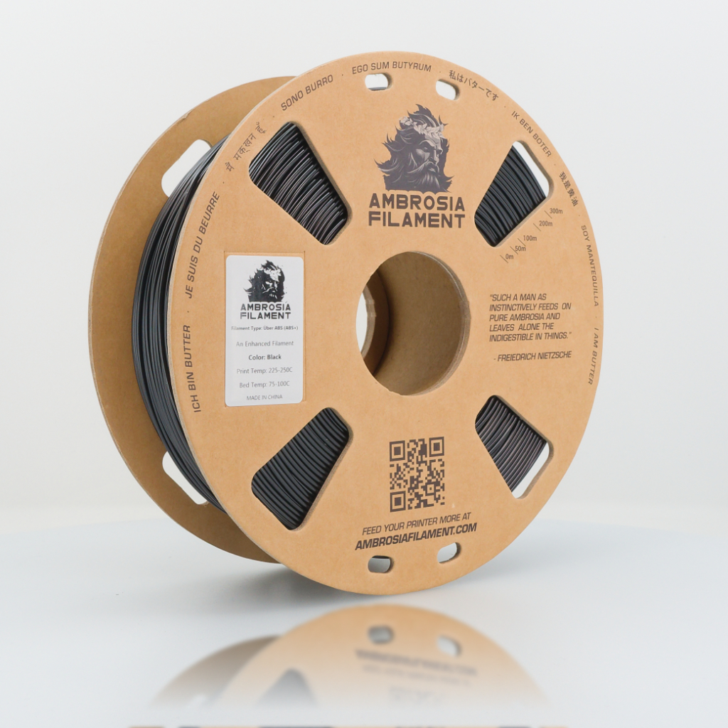 [DMS-000356] West3D AMBROSIA ABS+ Filament 1KG (Black)